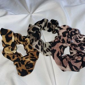 nOir Jewelry Ombre Leopard Scrunchies